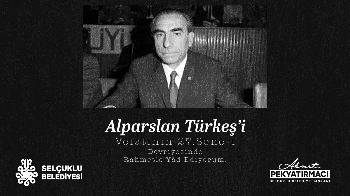 Milliyetçi Hareket Partisi Kurucu Genel Başkanı Merhum Alparslan Türkeş'i vefatının yıl dönümünde rahmetle yâd ediyorum. #AlparslanTürkeş