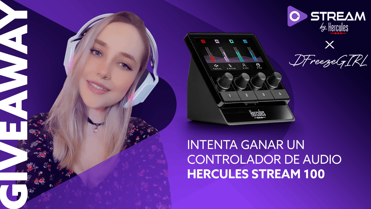 🎉¡SORTEO!🎉

Sorteamos un controlador de audio HERCULES STREAM 100 para gestionar fácilmente todos tus flujos de audio en un instante, ¡al alcance de tu mano!

⬇️ ¿COMO PARTICIPAR?⬇️ 
⭐️Seguir a <a href="/nereaandrade7/">DfreezeGIRL🦋</a>
⭐️Seguir a <a href="/hercules_stream/">STREAM by Hercules</a> 
⭐️Dar RT (Repostear)

¡Acaba el 11 de