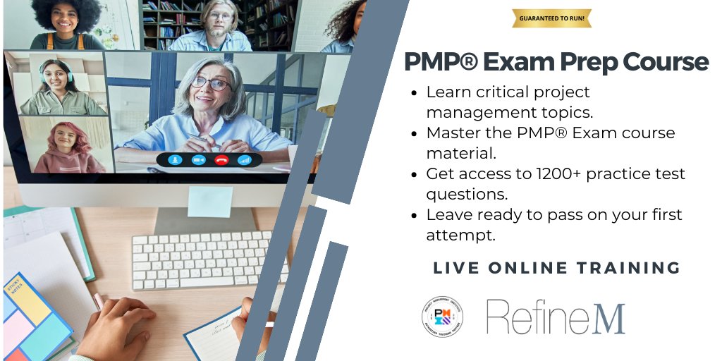 RefineM's tweet photo. Guaranteed to run starting May 4th! Take your career to the next level and join the ranks of project management professionals who are making a real impact in their organizations. Sign up today! https://t.co/juibxq3yeP https://t.co/I6fI0KJ430