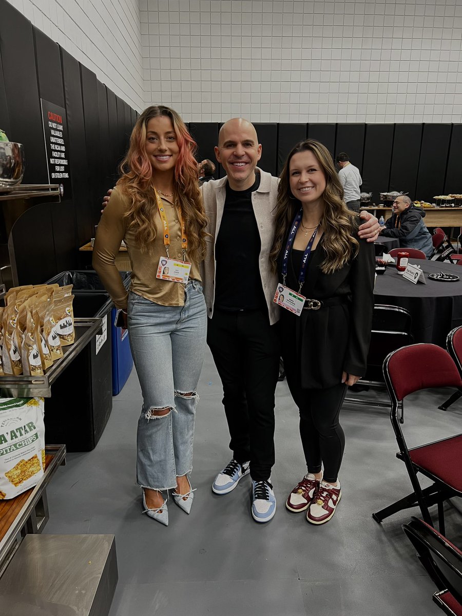 Just some @wfuvsports alums at the #WFinalFour 🏀 @MarchMadnessWBB @FordhamNYC