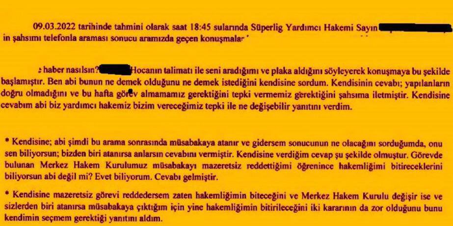 VARAN 2 b

O sırada gecikme nedeniyle Meler'in maçına başka hakem atayan MHK, kendisine VAR görevi verir.

Bu kışkırtmayı yapan hakem efendinin babası FETÖ soruşturması geçirdi. Kendisi şu ana dernek seçimleriyle ilgilendiği için olsa gerek sahada her maç maçın sonucuna tesir