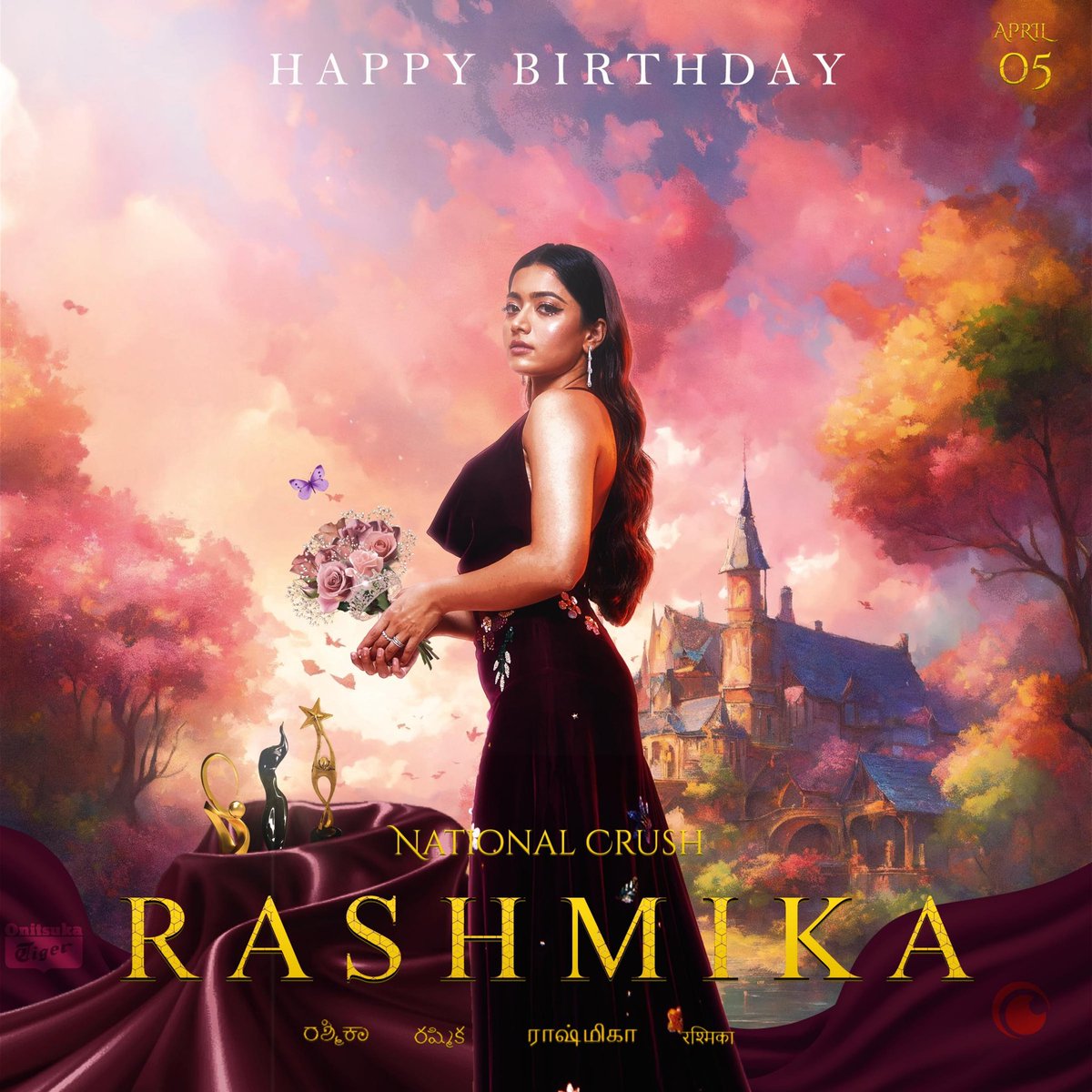 Happy to reveal the birthday CDP of the Pan India Star @iamRashmika ❣️❣️ May your special day be filled with joy, laughter, and endless blessings wishing you a sensational Happy Birthday 🫶 #HappyBirthdayRashmika #RashmikaMandanna