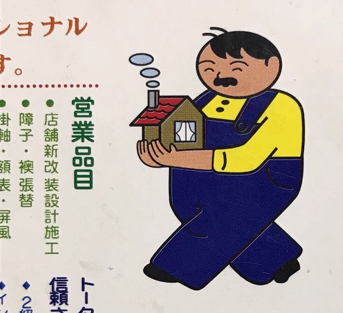 古い地図に載っていた広告 