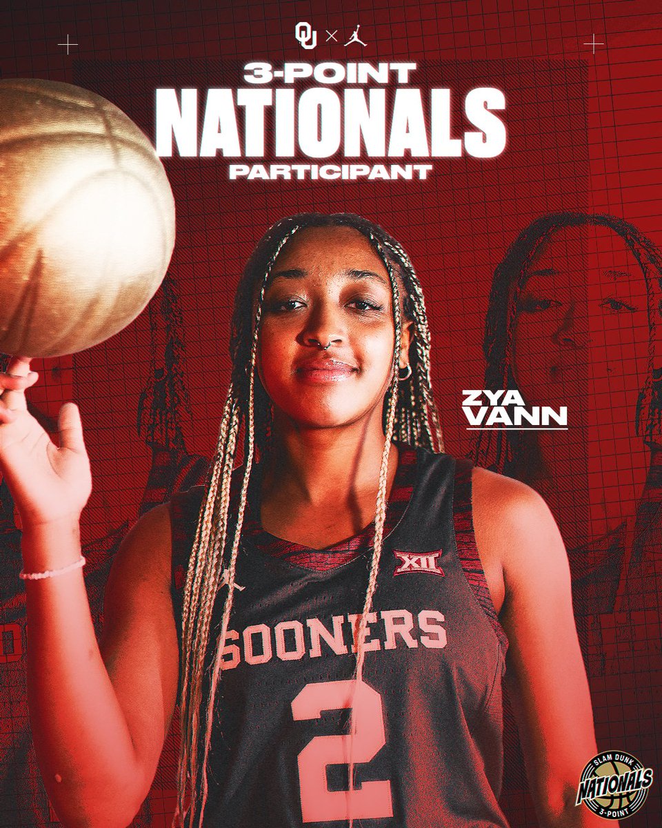 Got ourselves a shooter 🟢 Future Sooner Zya Vann is ready to light it up at high school 3-Point Nationals, which airs on CBS this Sunday at noon! #BoomerSooner ☝️