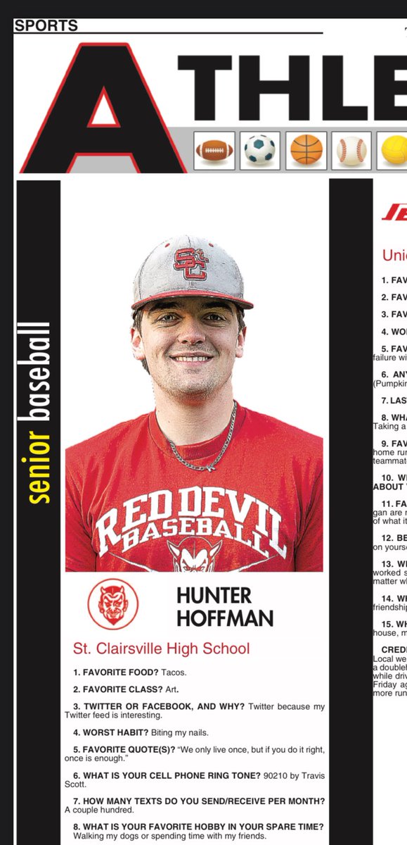Post159Baseball's tweet image. Another one… congratulations to our guy Hunter Hoffman (@HuntHoff5) for earning Athlete of the Week! Very deserving and hard working kid! Keep it rolling, Hunt! #OneFiveNine