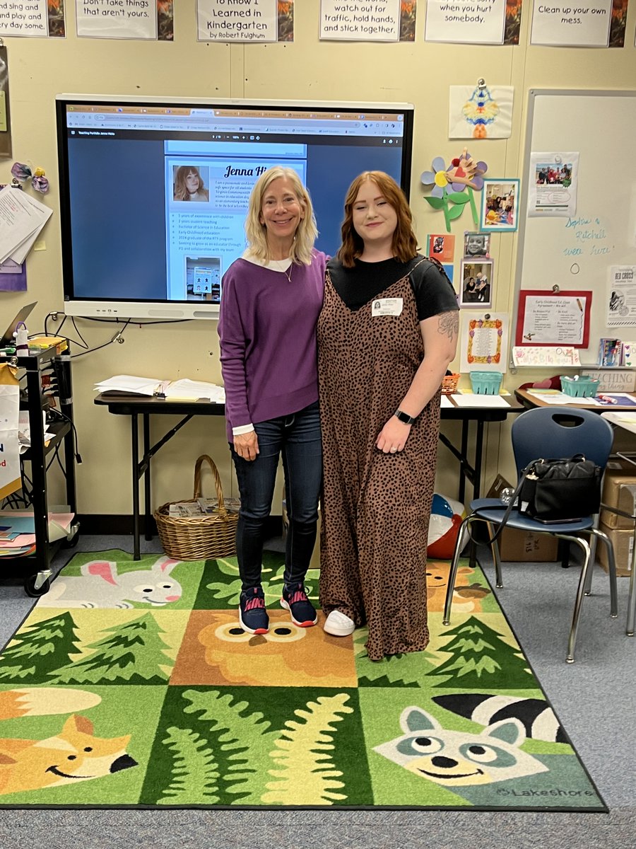 What an amazing day! Ms. Jenna Hicks spoke to the ECE II students about her journey from ECE at the CC to VCU and now to teaching Kindergarten! She was inspirational! So proud of Jenna!