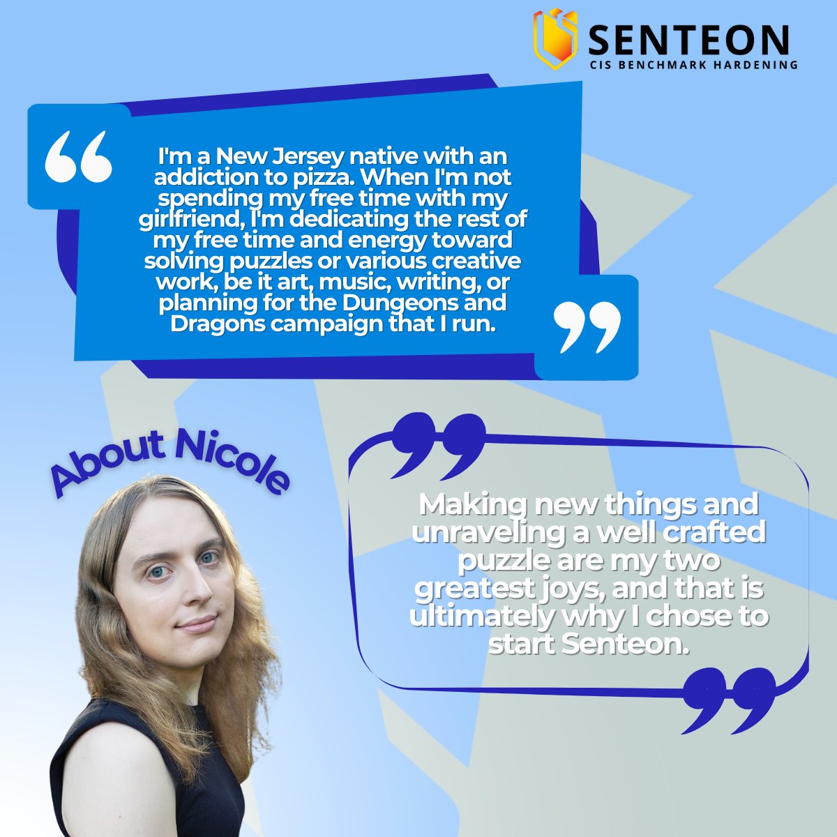 SenteonSecurity's tweet photo. Meet Nicole Wraback, the backend brain and CTO behind Senteon's innovation. Dive into her journey and how their engineering mind has influenced our cybersecurity platform.
#CTO #innovation #cybersecurity #engineeringmind #technology #Senteon #securityforward https://t.co/nkdBYTj55t