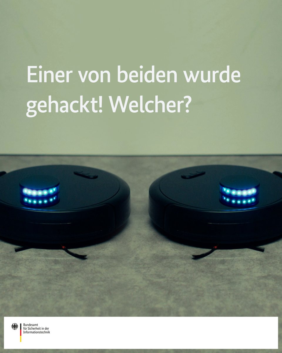 BSI_Bund's tweet photo. ⁉️ Cyberangriffe sind in der Regel unsichtbar. Die Folge können #Datenraub oder #Spionage sein, ohne, dass ihr etwas davon mitbekommt. ⚠️ Umso wichtiger ist es, vorzusorgen.🔒 Mit ein paar Maßnahmen könnt ihr euch und eure smarten Geräte aber schützen: https://t.co/e0l1vEPi7q https://t.co/VHp3YqrUc4
