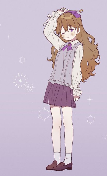 「purple skirt」 illustration images(Latest｜RT&Fav:50)｜5pages