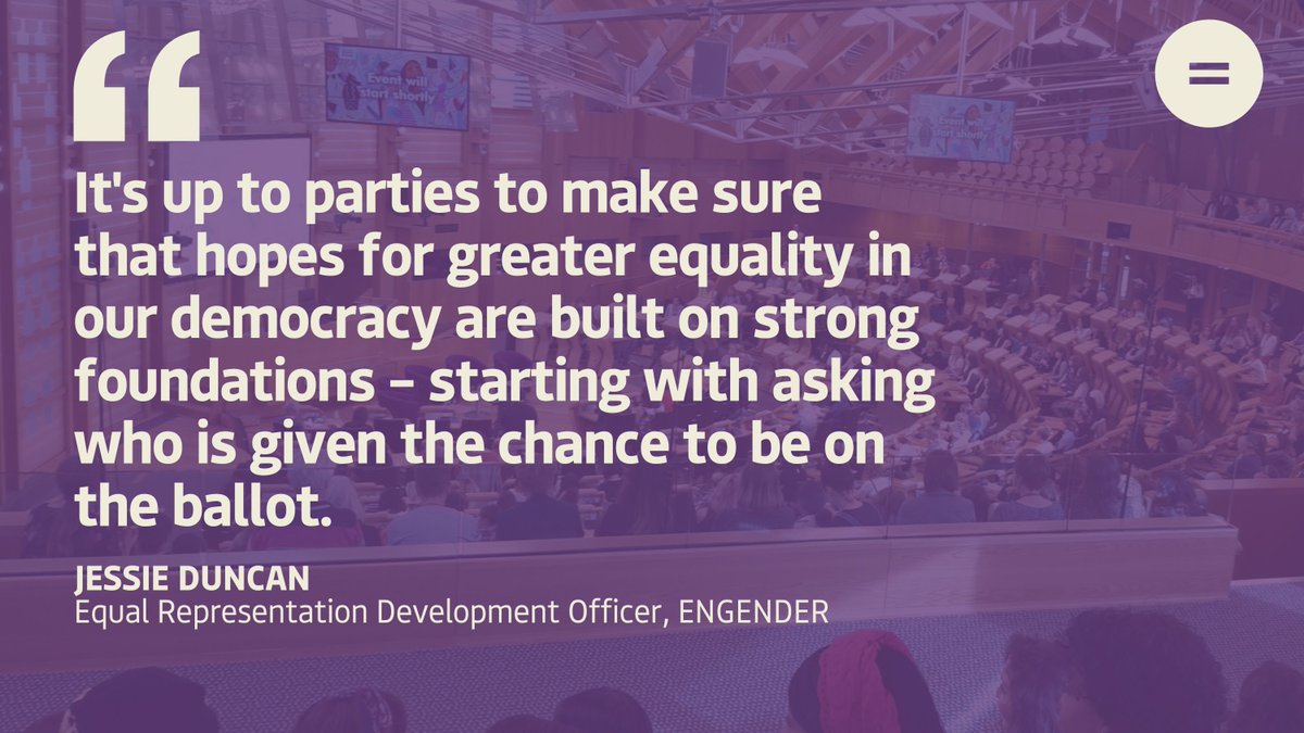 🗳 How do we ensure we elect more women, more minority ethnic people, more disabled people & more LGBTI people? Political parties have a unique role in achieving greater diversity in our elected representation, but so much about elections is decided long before polling day.