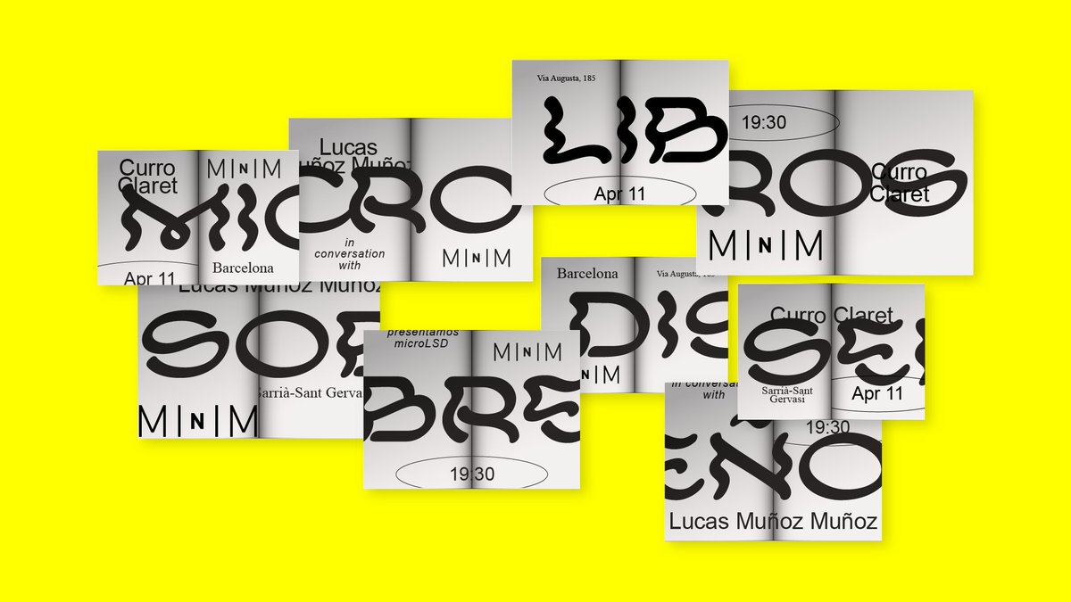 El próximo jueves 11 de abril a las 19.30h presentación 'Micro libros sobre diseño' de Lucas Muñoz y charla con Curro Claret en @minim_showroom