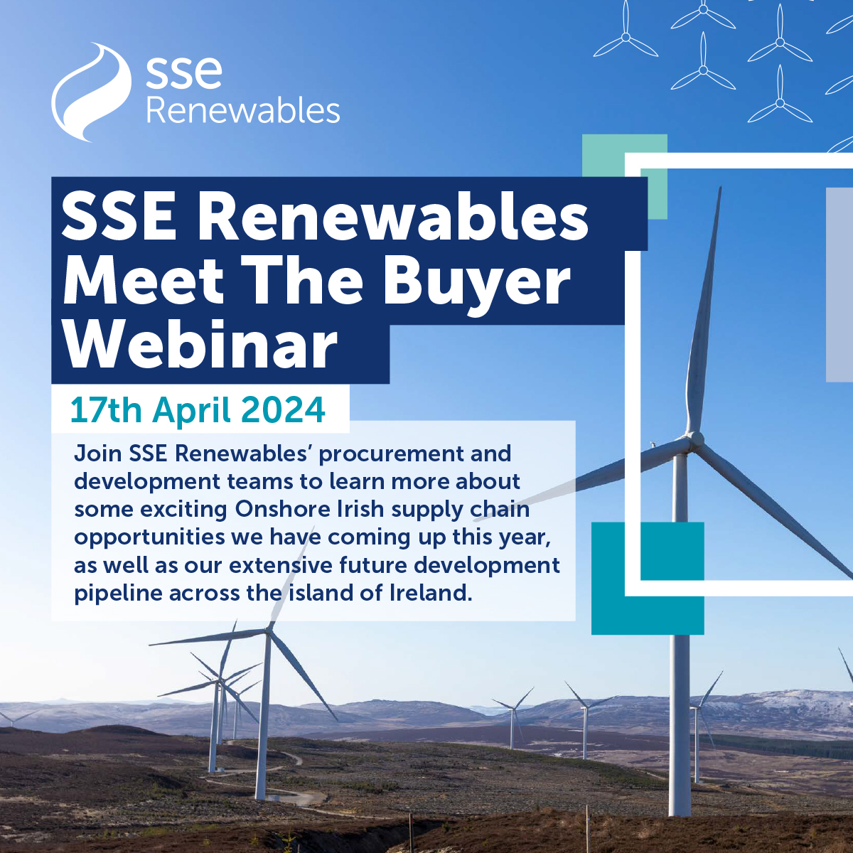Later this month, we’ll be unveiling a range of new renewables contract and tender opportunities which can benefit Irish supply chain companies. We will be hosting a virtual Meet the Buyer for businesses eager to learn more about our upcoming contract and tender opportunities…