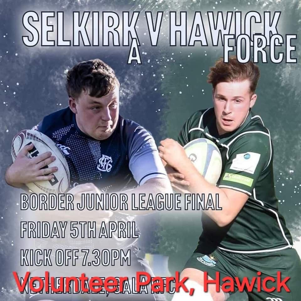 📣VENUE CHANGE📣 Friday Night's game against Hawick Force will now be played at Volunteer Park at Hawick. This is due to heavy rainfall and forecasted weather as well. Kick Off 7.30pm.