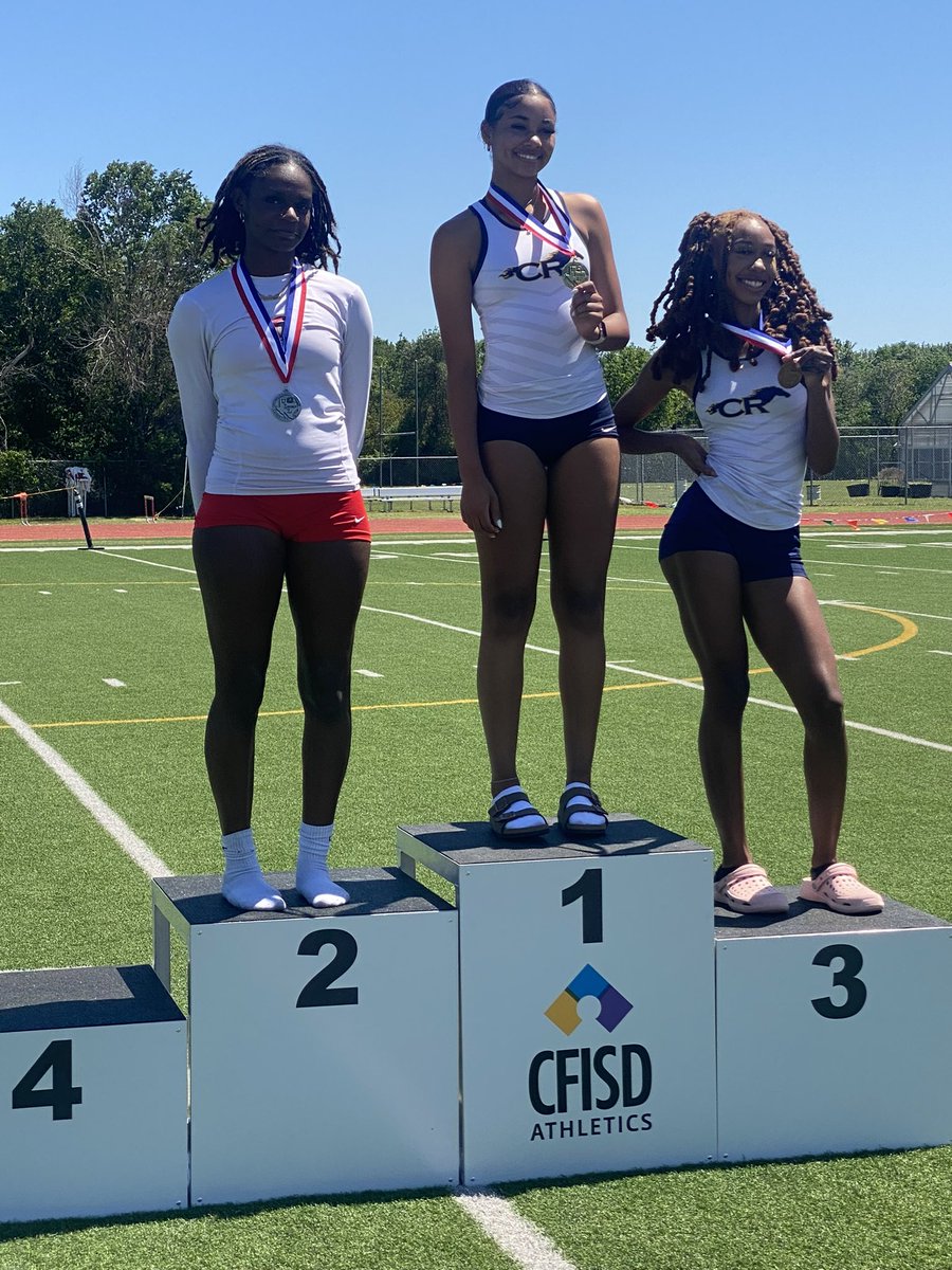 It’s a great day to be a Mustang High Jumper! 
6A-District 16 Results

1st - Kaylee Parker (5-4)
3rd - Paige White (5-2)