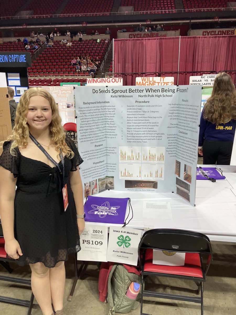 Coach_Dose's tweet photo. A historic day for @NorthPolkHS science students presenting at the state science fair! Proud of Kelsi Wilkinson and Robert Spencer @NorthPolkCSD https://t.co/dHSliY52Zl