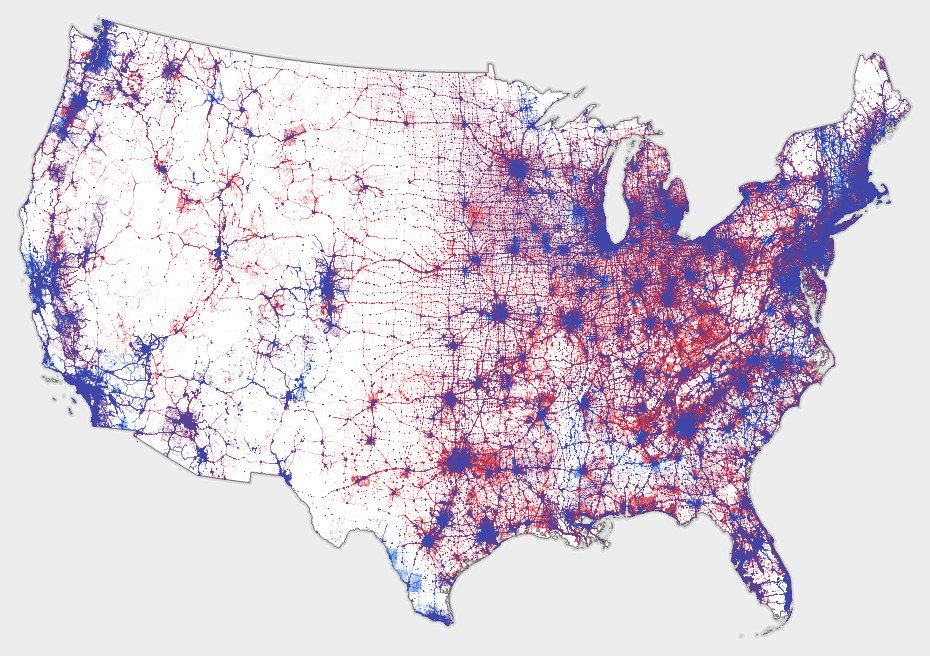 mattradack's tweet photo. @BurritoBrava It may be a bit heavy on the southeast, but aside from that it overlays reasonably well with this 🤷 https://t.co/U8KVHQMoeX