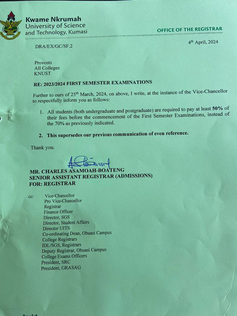 Unity Traditional Council(UTC)-KNUST (@hallunity) on Twitter photo Thank you Management 🤲🏽🙏🏽
We continue to stand strong in advocating for all students on any day 🤝
Conti - Power !!!!!
<a href="/VOICE_of_KNUST/">𝐕𝐎𝐈𝐂𝐄 𝐎𝐅 𝐊𝐍𝐔𝐒𝐓</a> <a href="/KNUSTGH/">Kwame Nkrumah University of Science and Technology</a> <a href="/tv3_ghana/">#TV3GH</a> <a href="/ghonetv/">GHOne TV</a> <a href="/PulseGhana/">Pulse Ghana</a> <a href="/Political_KNUST/">KNUST POLITICS.</a> <a href="/KNUSTNotice/">KNUST NOTICE BOARD ©BMH</a> Thank you Management 🤲🏽🙏🏽
We continue to stand strong in advocating for all students on any day 🤝
Conti - Power !!!!!
<a href="/VOICE_of_KNUST/">𝐕𝐎𝐈𝐂𝐄 𝐎𝐅 𝐊𝐍𝐔𝐒𝐓</a> <a href="/KNUSTGH/">Kwame Nkrumah University of Science and Technology</a> <a href="/tv3_ghana/">#TV3GH</a> <a href="/ghonetv/">GHOne TV</a> <a href="/PulseGhana/">Pulse Ghana</a> <a href="/Political_KNUST/">KNUST POLITICS.</a> <a href="/KNUSTNotice/">KNUST NOTICE BOARD ©BMH</a>