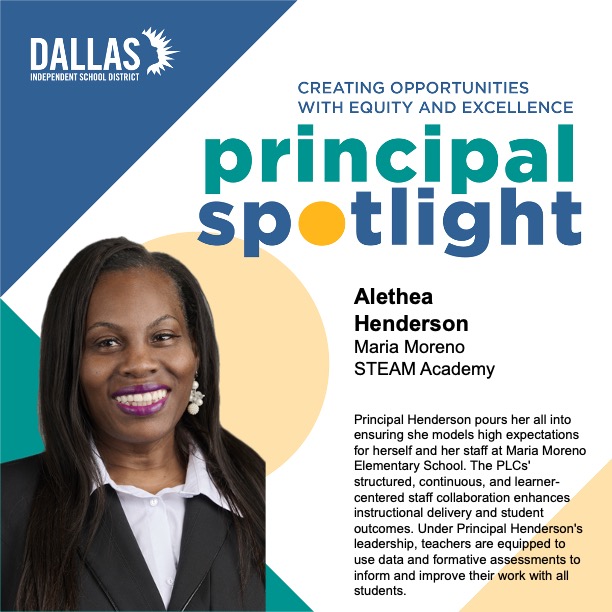 Principal Henderson says, “We let the students know that just because you live in Oak Cliff doesn’t mean you don’t have every right to become anything you want to.”