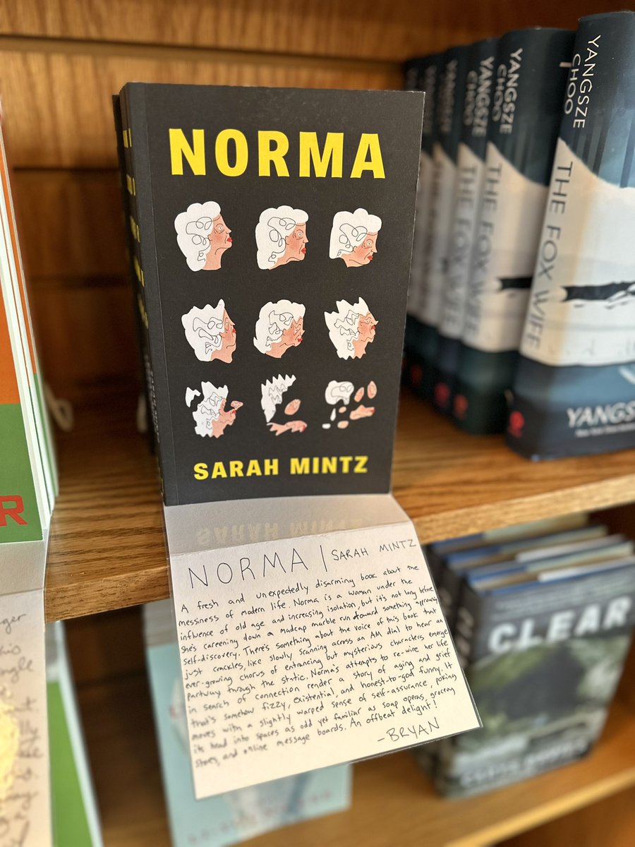 My April staff pick @LiteratiBkstore is one of the most odd and engaging books I’ve read this year. So grateful to have bumped into @invisibooks at Winter Institute where they put a copy in my hand. If this isn’t on your indie press upcoming radar, you know what to do!