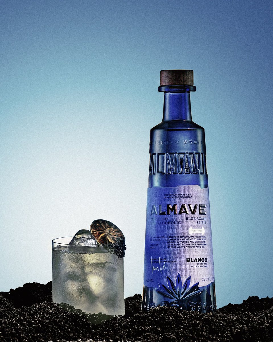 Introducing Almave Blanco… Almave Blanco is the first premium non-alcoholic blue agave spirit distilled in Jalisco - and made for mixing. Available now on almave.com