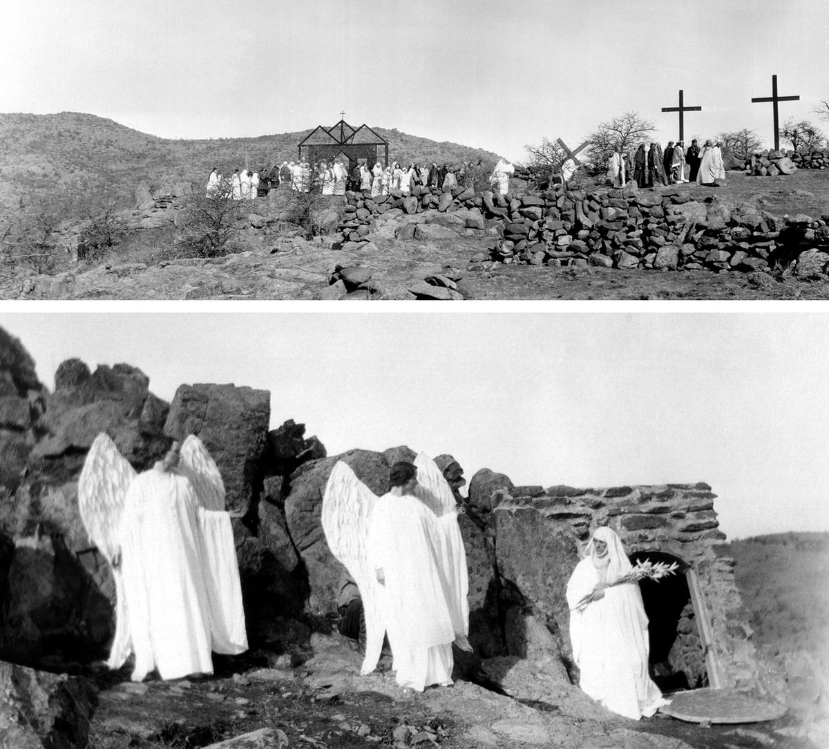 #OnThisDay – April 4, 1926 – Rev. Anthony Mark Wallock started a tradition that continues to this day—the Easter pageant at the Holy City of the Wichitas (located within the Wichita Mountains Wildlife Refuge). It is one of the nation’s longest-running Easter pageants.