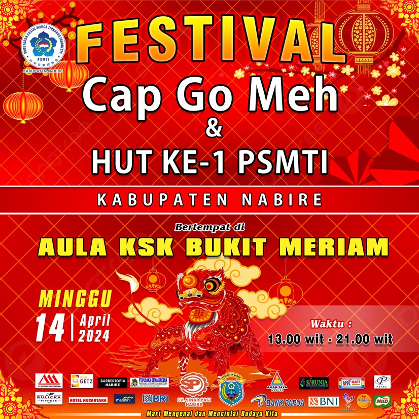 nabirenet's tweet image. #capgomeh #festivalvapgomeh #psmtinabire #nabire #papuatengah