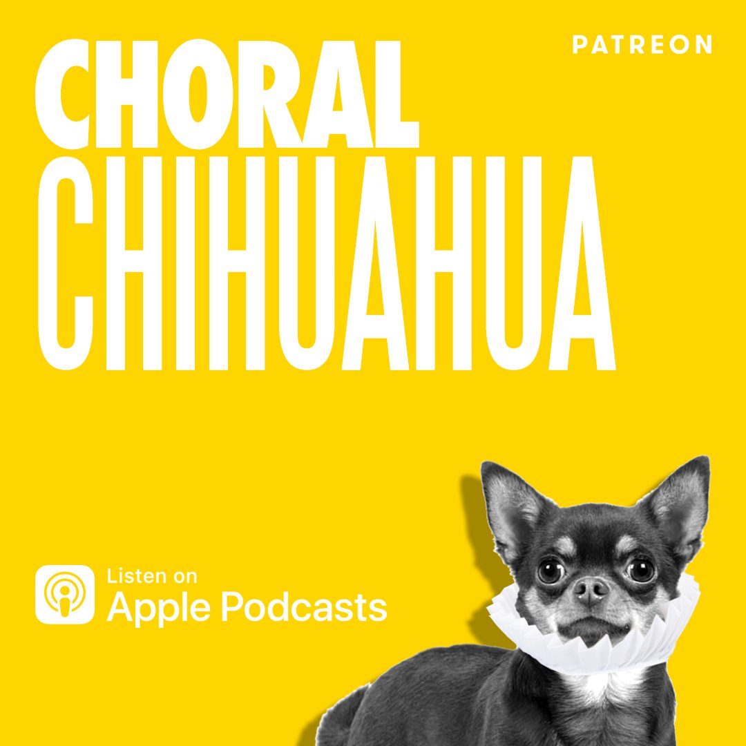 More #ChoralChihuahua podcast in the works 🪚🎙️ and so now would be a brill time to show support via Patreon patreon.com/choralchihuahua or a Donation choralchihuahua.com Thanks in advance - it only happens with your support 🙏 Sponsor a whole season? contact@choralchihuahua.com