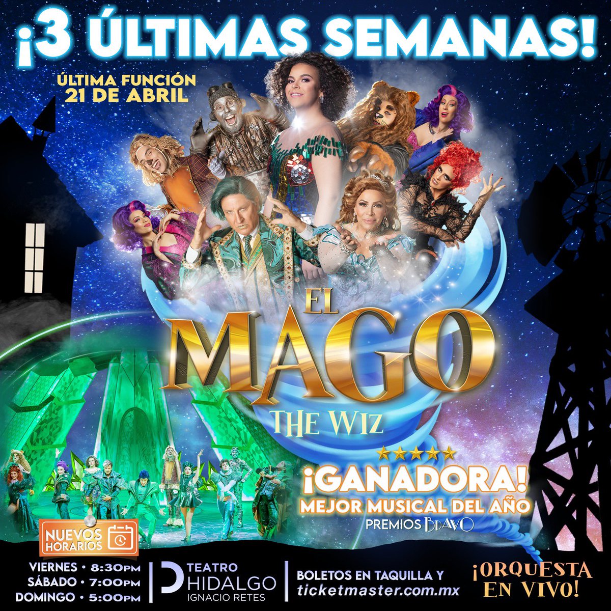 Los esperamos este fin de semana en “El Mago” (The Wiz)! Teatro Hidalgo.