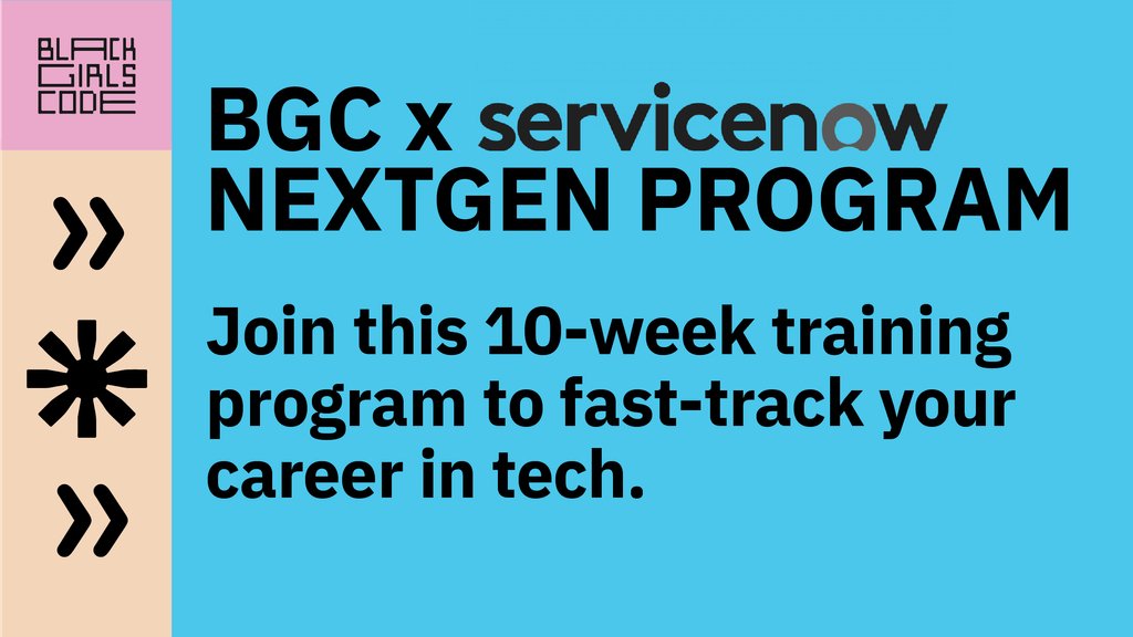 Wanna break into tech? 👩🏾‍💻📱🌐⁠ We’re partnering with tech giant @ServiceNow to support you through their NextGen Professionals Program–a free, 10-week training course designed to help you land a job in IT! Learn more and sign up at wearebgc.org/servicenow-nex….