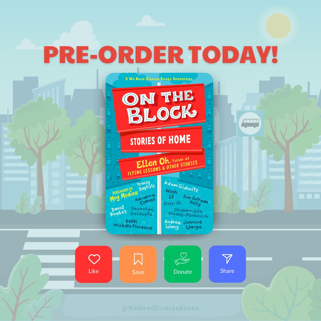 @ElloEllenOh @randomhousekids @TraceyBaptiste @AdamGidwitz @Sayantani16 @AndreaYWang @acuevaswrites @DavidOBowles @DebbiMichiko @bottomshelfbks @erinentrada Our new middle grade anthology, ON THE BLOCK: STORIES OF HOME will be released on October 22nd! Learn more below and pre-order a copy today! 🏢 📚 bit.ly/OnTheBlock2024
