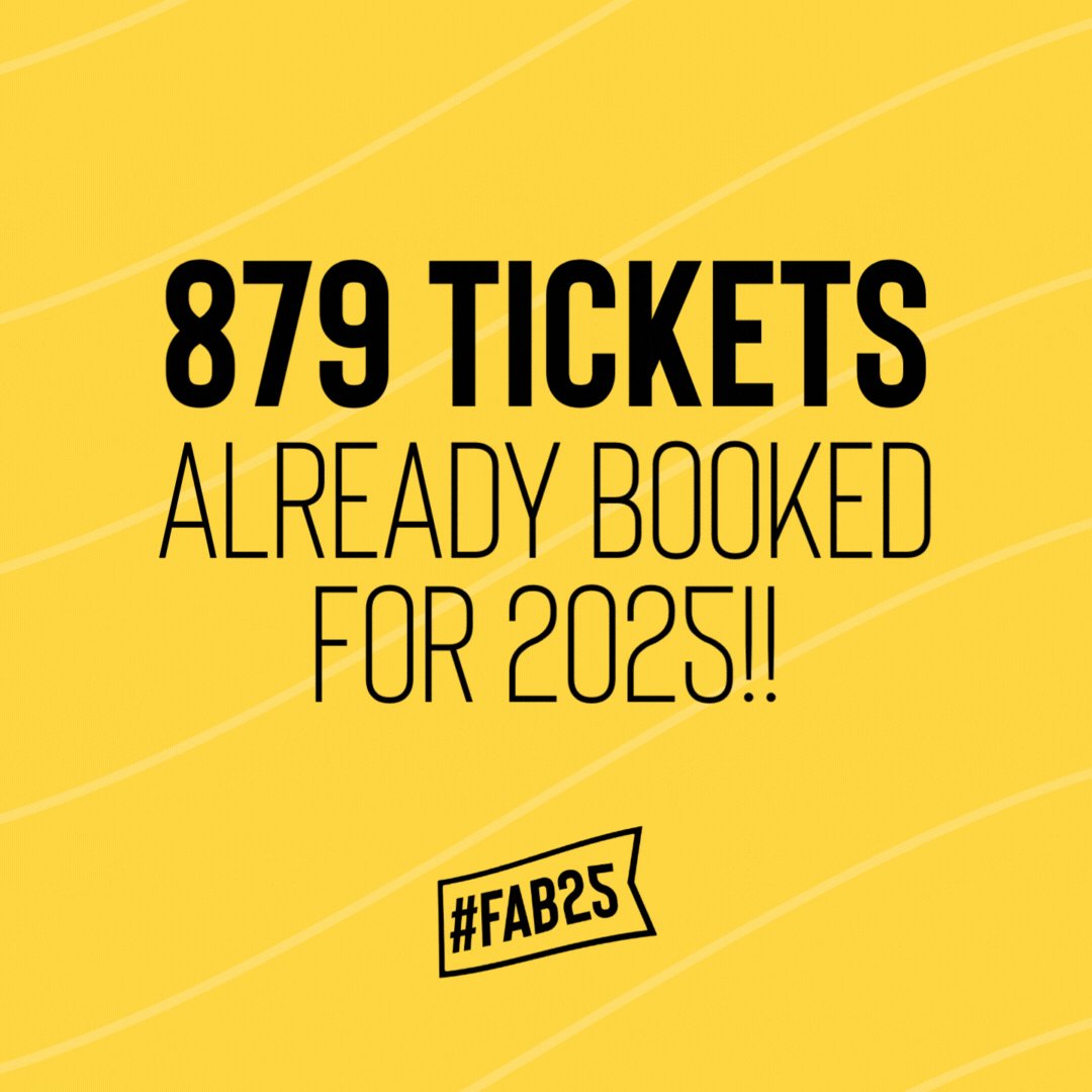 Wow! 🤯😍
Yes that's right, you read that number right! In the space of three weeks since we closed the doors on #FAB24 over 800 of you have already registered to attend in 2024.

Secure your spot for next year - we’d love to have you back 👇

ow.ly/Pmvv50R8rs0