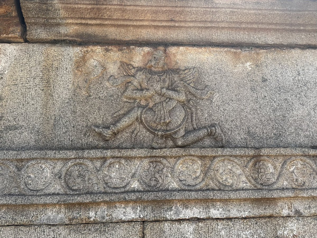 On either side of a doorway in a small, ruined Vishnu temple in Hampi.