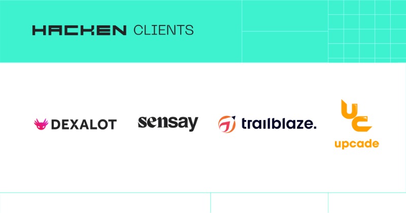 hackenclub's tweet photo. 🛡️ Elevating Web3 Security!

Delighted to announce successful smart contract audits for @dexalot, @asksensay, @Trailblazexyz, and @upcade_xyz

A step closer to a secure Web3 space

Swipe to learn more 👉