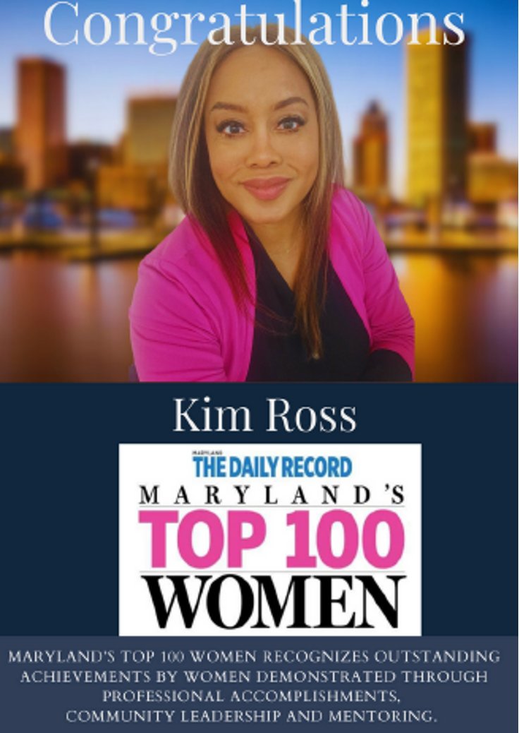 KGL is proud to share that our very own Editorial Production Team Leader, @KimRoss4Real has been selected as one of Maryland's Top 100 Women by @MDDailyRecord, recognizing her for leadership, community service and mentoring. Congrats Kim! thedailyrecord.com/top-100-women/…