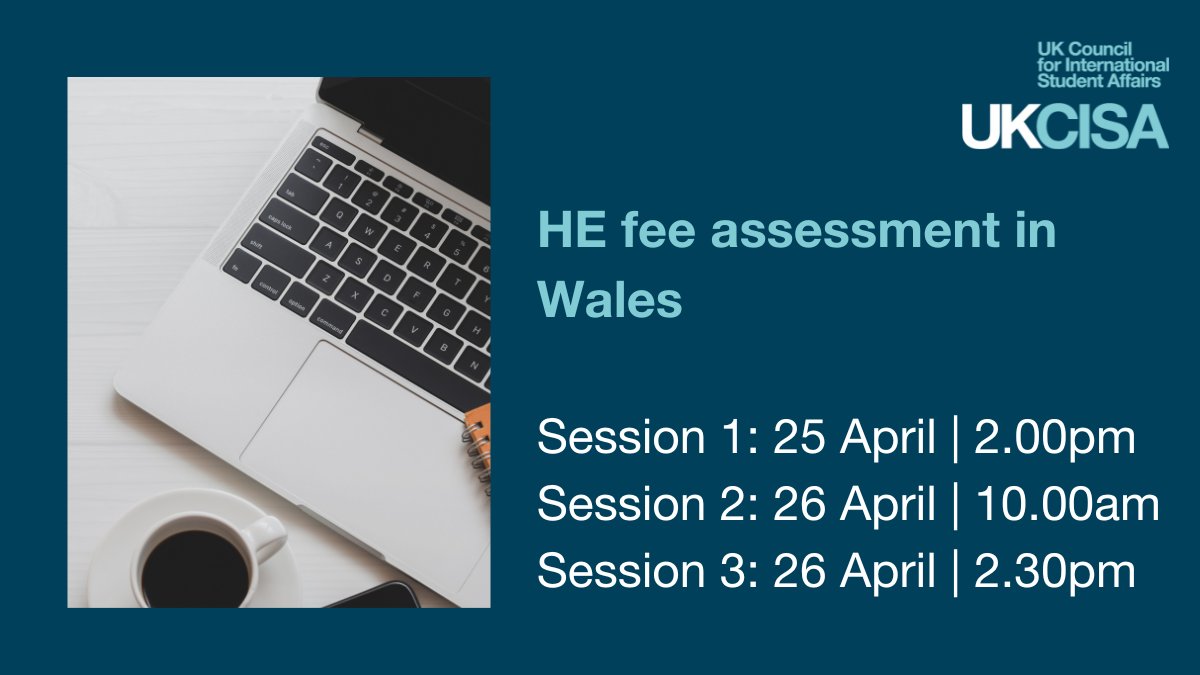 📅 From 25 April, our Advice and Training team will run a three-part course on HE fee assessment in Wales. This course is for both new and experienced fee assessors at UKCISA membership institutions. Book your place 👇 bit.ly/HE-fee-assessm…