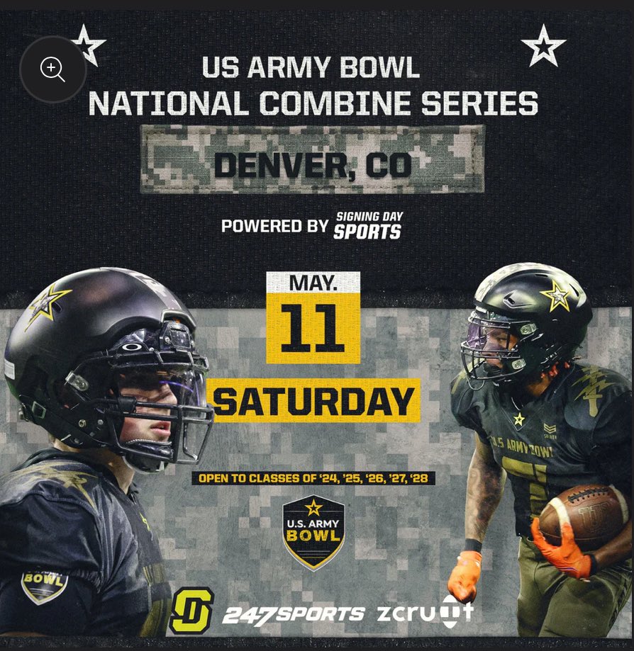 Thank you for the invite! @JeffHecklinski @USArmyBowl @zachwilsonvalor @SixZeroAcademy