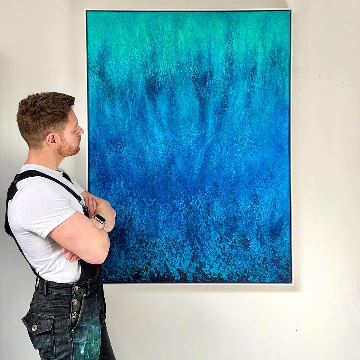 So thrilled I can donate this 'Lagoon' abstract to the @THTorguk fundraiser at @ChristiesInc in London on 15.04.2024. Various items will be auctioned to raise funds in support of people living with and affected by HIV. tht.org.uk/take-action/fu… theauctioncollective.com/auctions/terre…