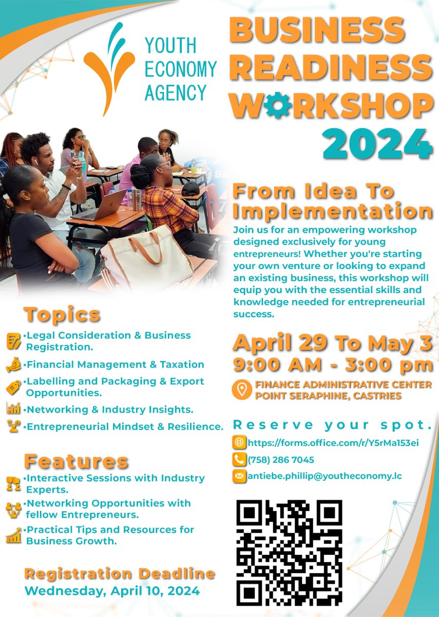 Are you ready to take your business From Idea To Implementation? Whether you are a young person already in business of just thinking about how you can make money from your skills and abilities, this workshop can benefit YOU! Reserve your spot today: forms.office.com/r/Y5rMa153ei