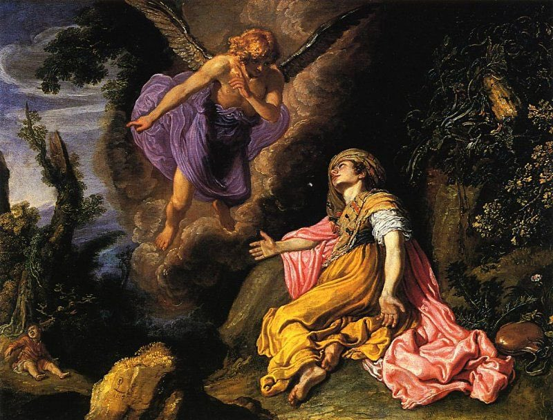 Peter Lastman, 'The Angel Appearing to Hagar in the Desert of Beersheba' (1618)