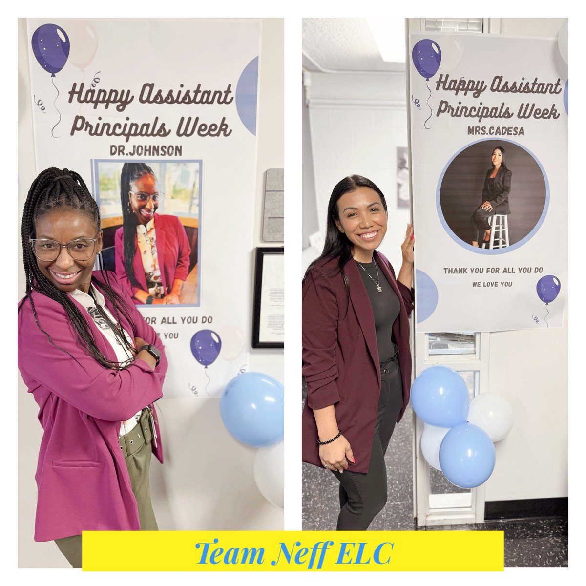 Neff Early Learning Center (@neffecc) on Twitter photo It’s Thursday and our Assistant Principals are kicking off the instructional day with smiles and sweet surprises! We appreciate your commitment to Team Neff ELC!
Happy Assistant Principals Week 💙
@MarthaCadesa @JohnsonEgoeyns
@TeamHISD <a href="/HISD_West/">🚨 This page is no longer active! 🚨</a>
-Team Neff ELC It’s Thursday and our Assistant Principals are kicking off the instructional day with smiles and sweet surprises! We appreciate your commitment to Team Neff ELC!
Happy Assistant Principals Week 💙
@MarthaCadesa @JohnsonEgoeyns
@TeamHISD <a href="/HISD_West/">🚨 This page is no longer active! 🚨</a>
-Team Neff ELC