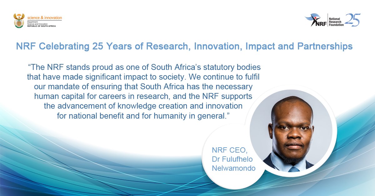 The NRF is celebrating a major milestone in its history and will hold a number of events during the 2024/25 financial year in honour of its quarter century of impact as South Africa’s premier science council: nrf.ac.za/the-national-r… #NRF25years