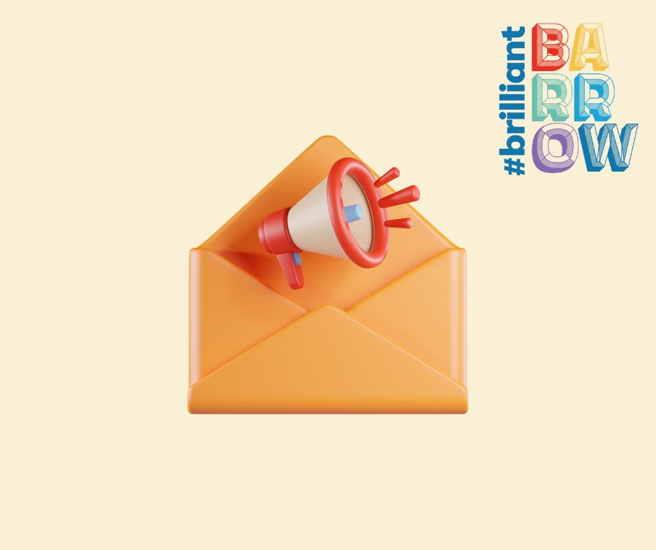 📢Want to find out more about Brilliant Barrow and the projects it is delivering for the town and its communities? Read the #BrilliantBarrow newsletter here: loom.ly/Cod5dns Sign up by entering your email address and tick Brilliant Barrow: loom.ly/oHeQuFg 💫🌟