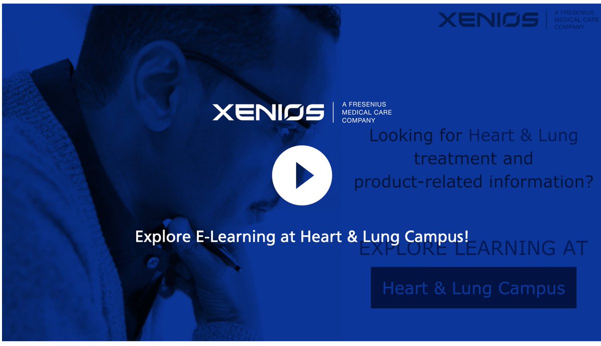 Access healthcare education with the cutting-edge online platform dedicated to heart and lung health by Xenios @FMC_AG Expand your knowledge with e-learning modules designed for clinical support and information. Learn more about the Heart & Lung Campus iii.hm/1pin