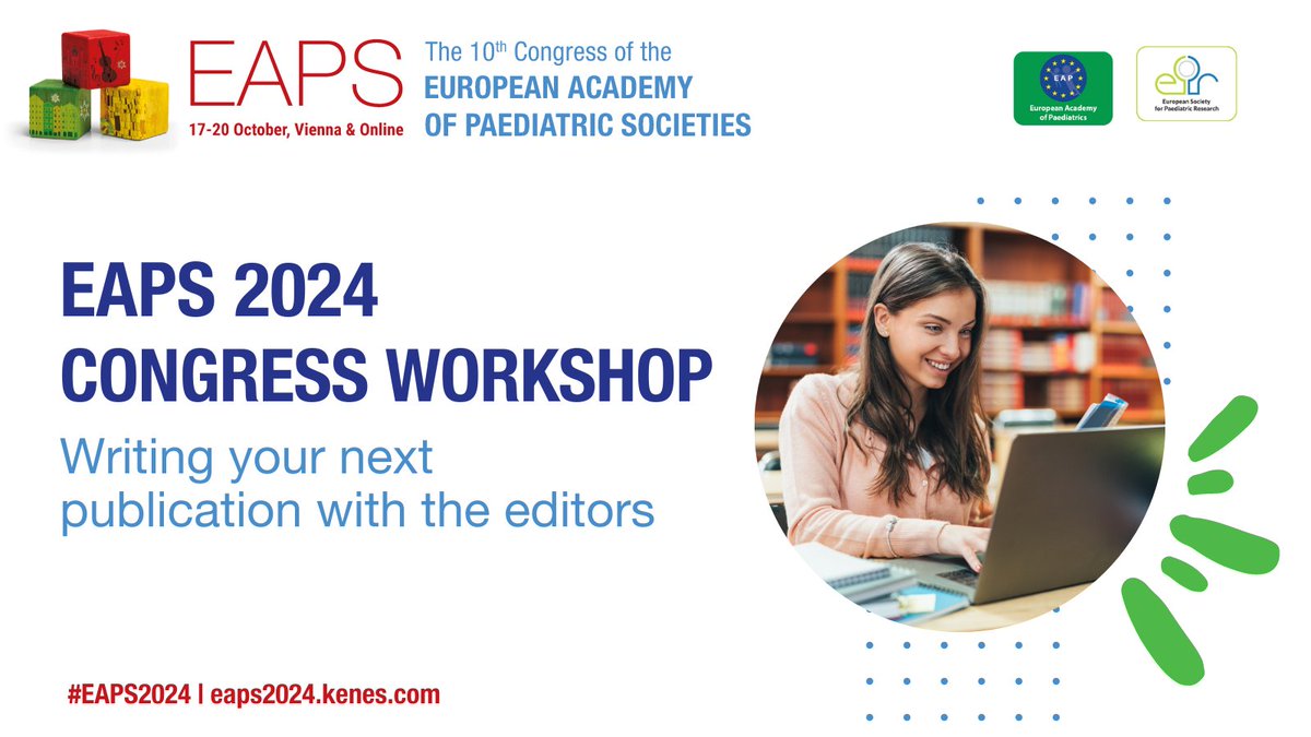 Elevate your publishing game at #EAPS2024! 🚀 Join our workshop to master medical publishing, with expert tips on academic writing. Don't miss this chance to shine with your #paediatrics research. Secure your spot: bit.ly/3wIH5me @espr_esn @EAPaediatrics #PedsICU