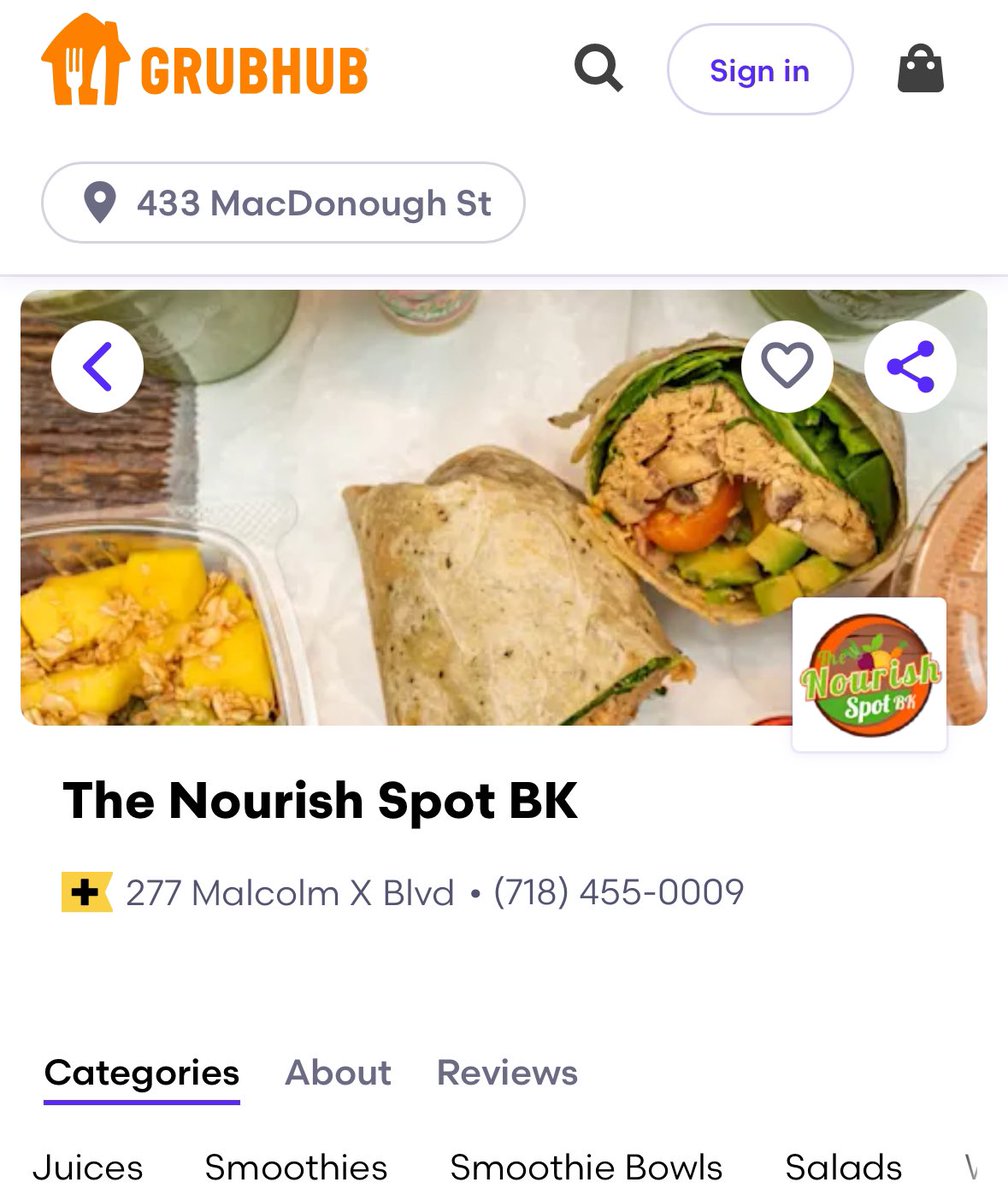 prmaven17's tweet photo. .@Grubhub we appreciate your #fooddelivery partnership at my new location in #BedStuyBrooklyn ! Come let us #nourishu for #breakfast with a #customizable  #smoothie #greekyogurtparfait #wellnessshot #freshpressednaturaljuice #chiaseedpudding or #açaíbowl #healthiswealth https://t.co/eMXNBsPUKI