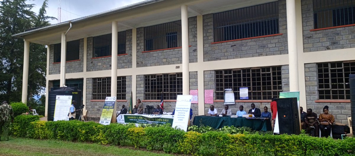 Hamisi Law Courts staff and CUC members led by Head of Station Melanie Ochieng held an Open Day to sensitise residents on court services as well as those offered by other actors in the justice system.