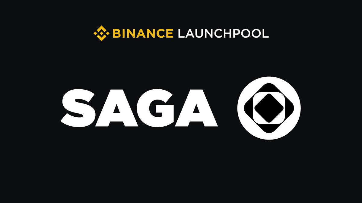 New coin listing on #Binance!  Saga (#SAGA $SAGA) <a href="/Sagaxyz__/">Saga ⛋</a>   Binance Launchpool
Binance will then list SAGA at 2024-04-09 14:00 (UTC) 

and open trading with SAGA/#BTC, SAGA/#USDT, SAGA/#BNB, SAGA/#FDUSD and SAGA/#TRY trading pairs.

⚠️IMPORTANT: Binance will be the first