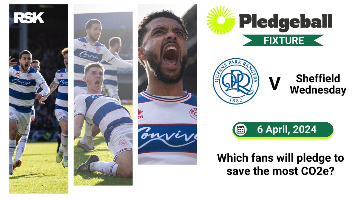 Time to dribble through Thursday with some football fever! 🥳⚽ @QPR ⚔️ @swfc - it will be a rollercoaster ride of emotions! 🎢⚽ 🔗 Link to pledge: bit.ly/43ExGZl #mensfootball #sustainability #footballlife #ProtectWhereWePlay