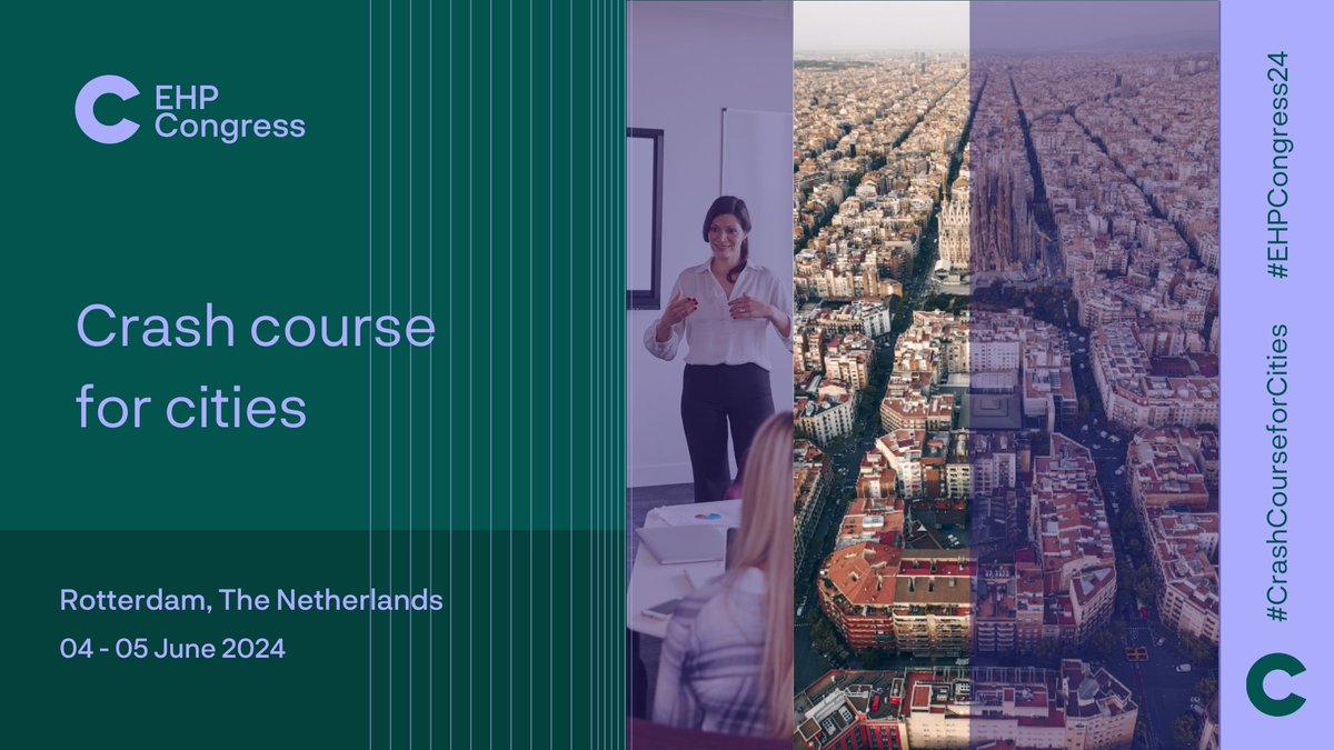 Are you a city exploring #climateneutral and affordable energy solutions?🏙️ We have great news🤩 The 1st ever #CrashCourseforCities on #districtheating & #cooling will take place during the #EHPCongress24 in #Rotterdam on 4-5 June. Secure your spot👉 bit.ly/3THdbYM