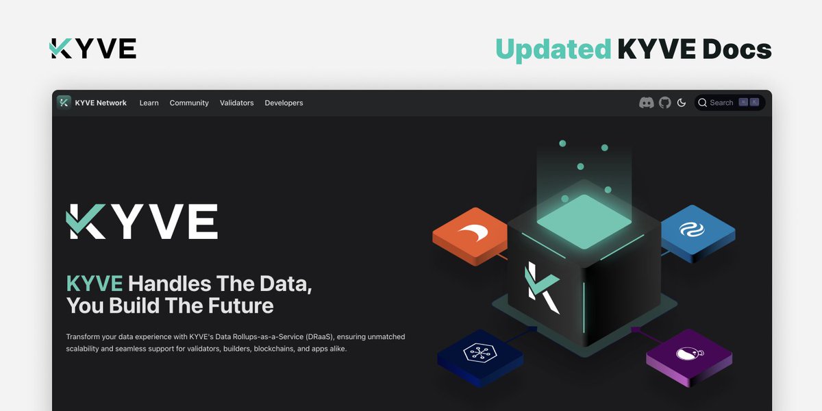 🛠️💫 Start your Web3 data journey with KYVE Discover our updated documentation, highlighting KYVE’s game-changing tooling & resources for builders, node operators, delegators, & more 🧑‍💻 ➡️ docs.kyve.network We handle the data; you build the future 🤝 🫡 Ensuring a…